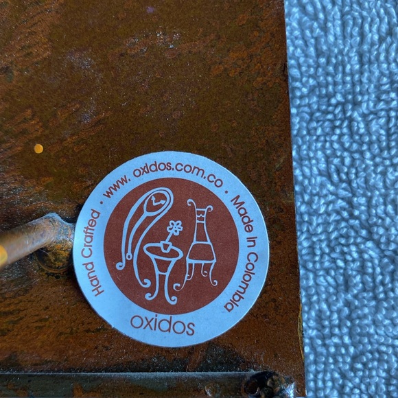 Funky Rustic Metal Cat Lover’s WALL CLOCK Black/White/Bare Metal - Picture 5 of 11